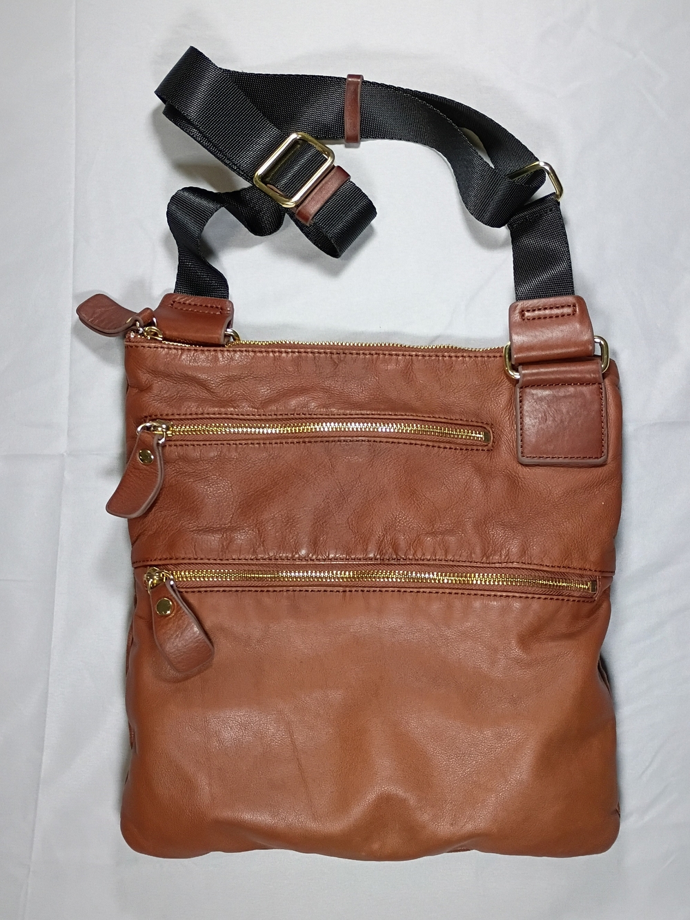 Margot Leather Crossbody Bag - Brown